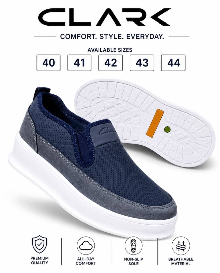 Clark Canvas Shoes Casual Blue
