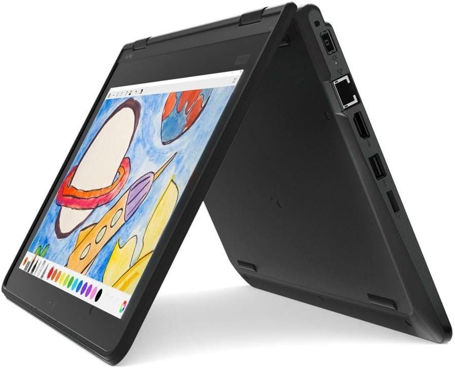 Lenovo (Renewed) ThinkPad Yoga 11e Gen 5 11.6" 2-in-1 Touchscreen Laptop (Intel Pentium N5030, 8GB RAM, 256GB SSD, Webcam) Ruggedized & Water Resistant for Student & School